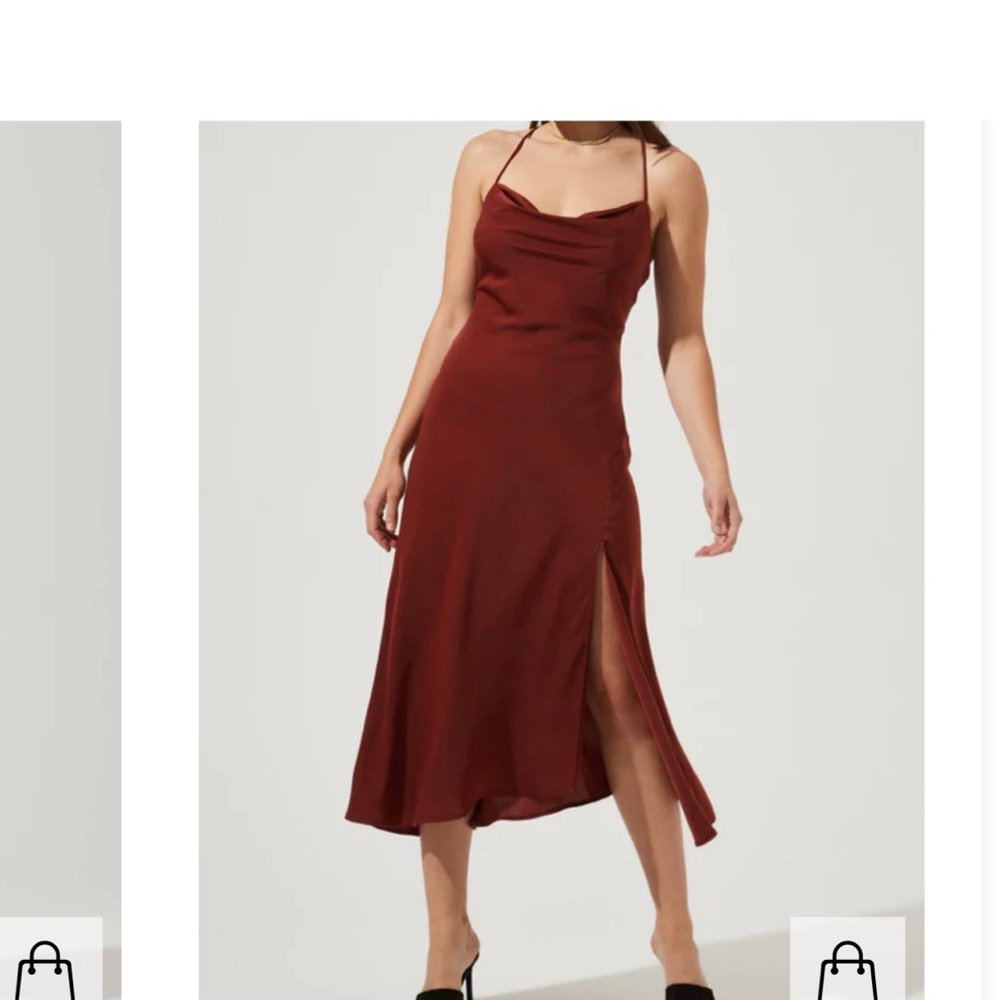 ASTR the label Gaia midi dress - Brown